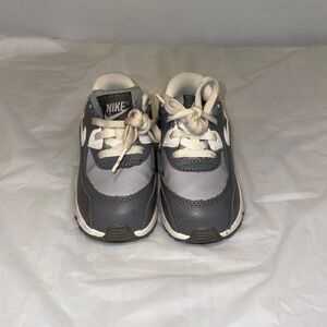 Kids Grey and White Air maxes